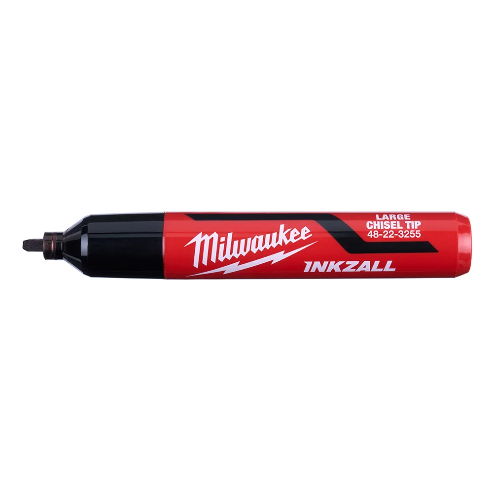 MILWAUKEE INKZALL Black Large Chisel Tip Marker 48223255