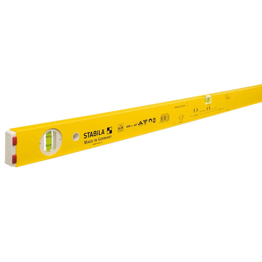 STABILA 1000mm 2 Vial Magnetic Box Spirit Level 16882