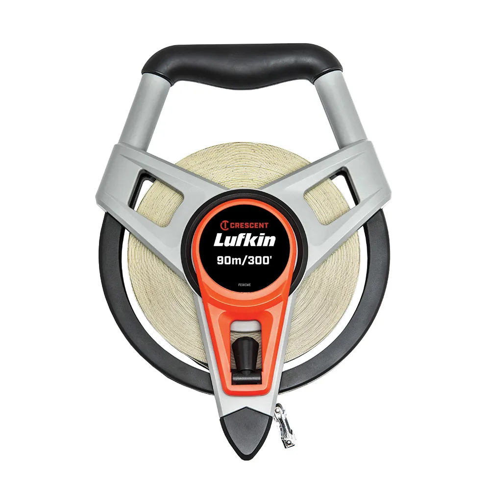 CRESCENT LUFKIN 90M/300' X 13MM Long Fibreglass Tape Measure FE90CME