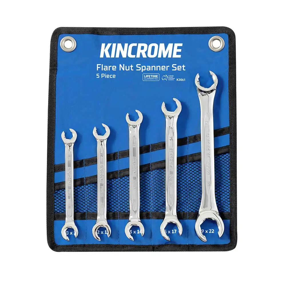 KINCROME 5 Piece Flare Nut Spanner Set - Metric K3061