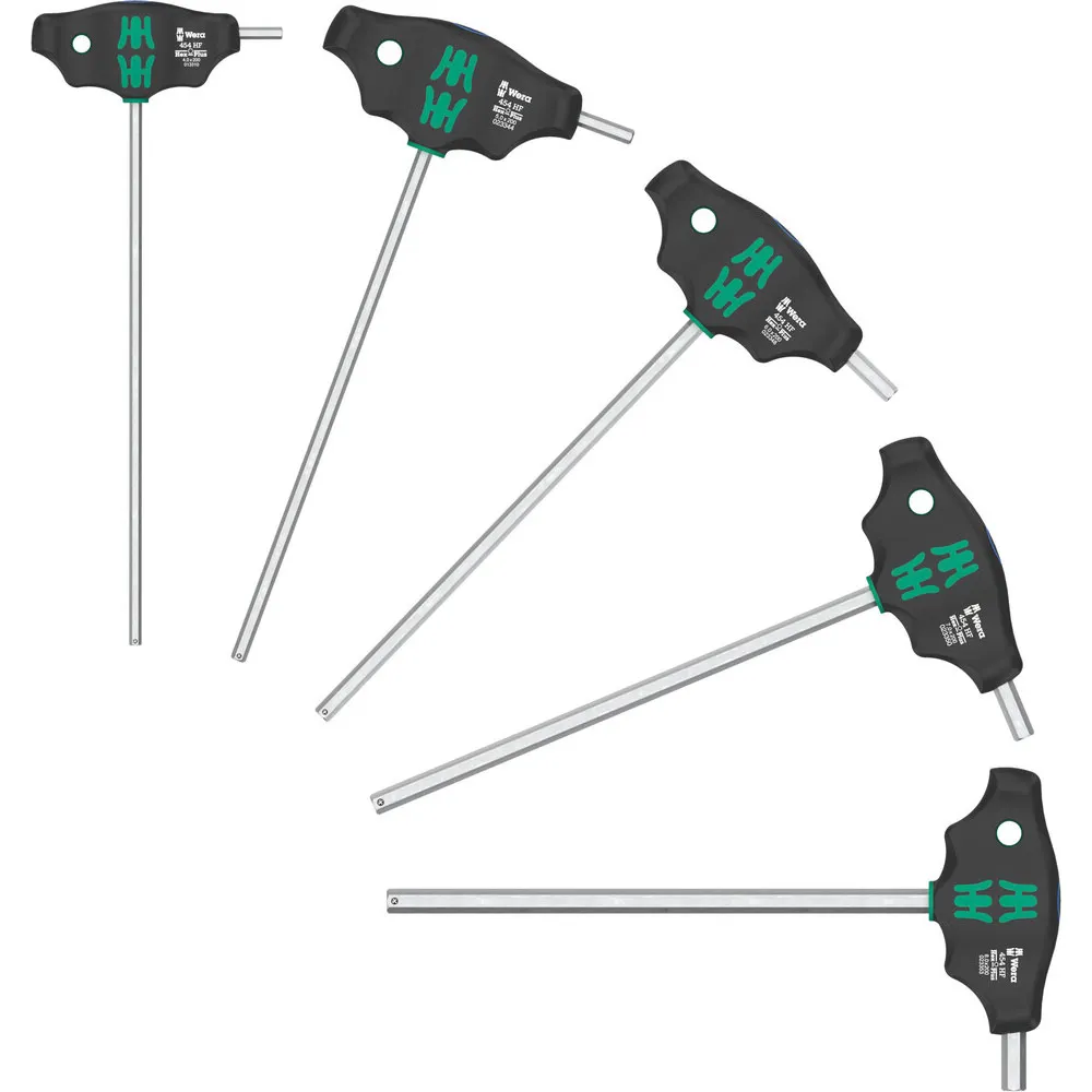 WERA 4-8mm Hex T-Handle Holding Function Key Set - 8 Piece WER136070