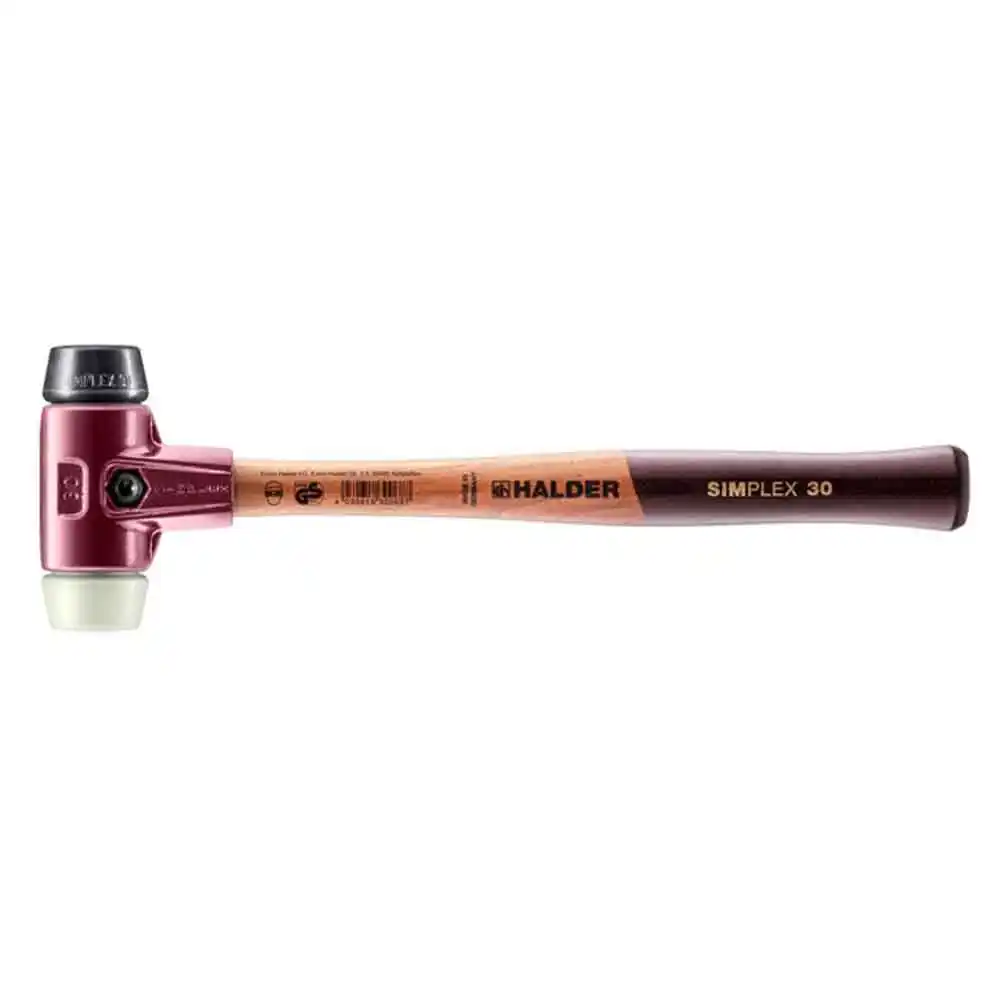 HALDER 700mm 6lb/2.9kg Sledge Hammer Rubber Tips Wood Handle  3028.03