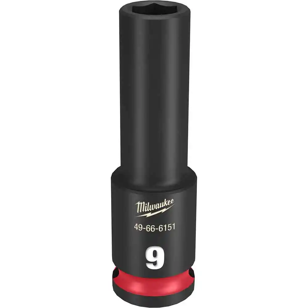 MILWAUKEE SHOCKWAVE 3/8" Drive 9mm Deep 6 Point Impact Socket 49666151