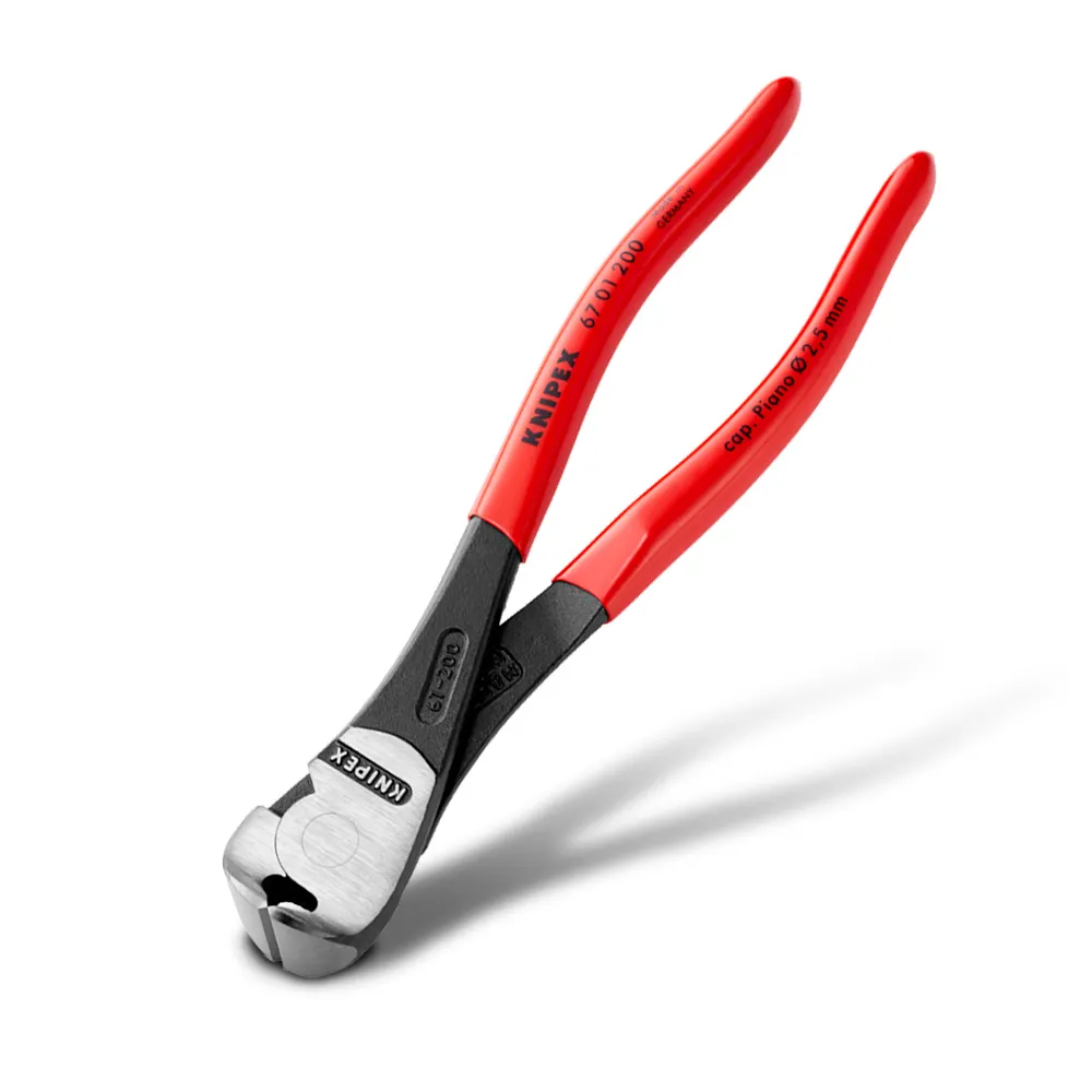 KNIPEX 200mm High Leverage End Cutting Nipper 6701200SB
