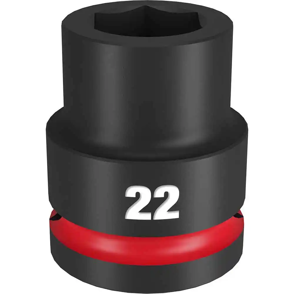 MILWAUKEE SHOCKWAVE 3/4" Drive 22mm Standard 6 Point Impact Socket 49666360