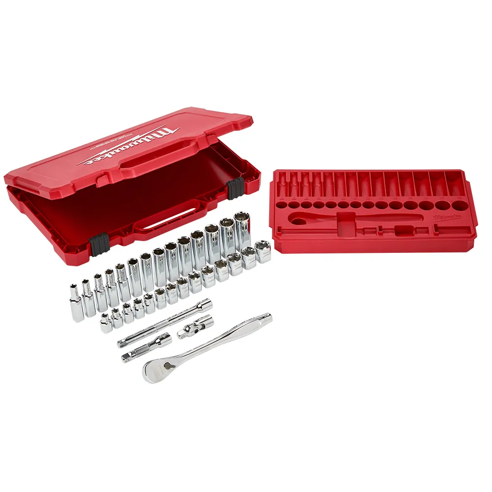 MILWAUKEE 32pc 3/8inch Drive Metric Socket Set 48229508