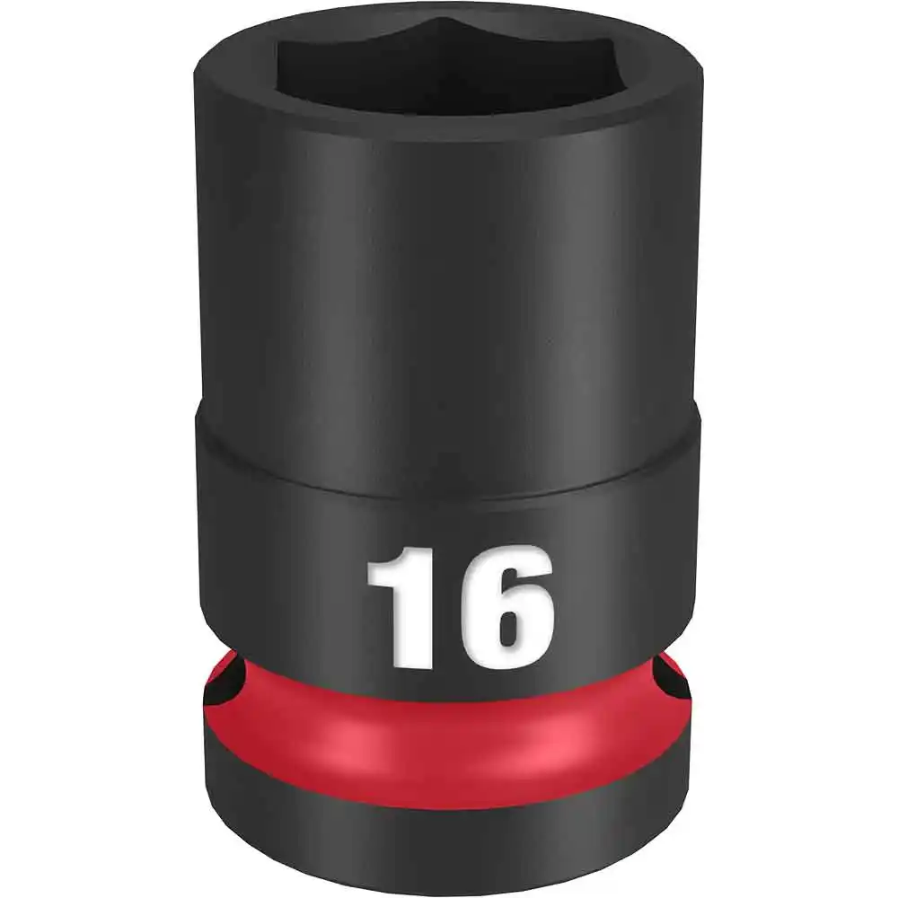 MILWAUKEE SHOCKWAVE 1/2" Drive 16mm Standard 6 Point Impact Socket 49666248