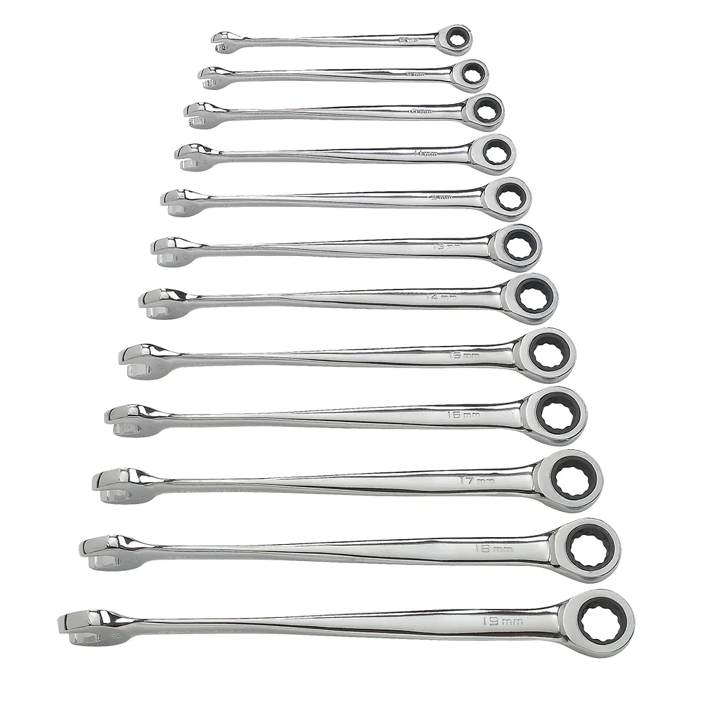 GEARWRENCH 12 Pc. 12 Point XL X-Beam Ratcheting Combination Metric Wrench Set 85888
