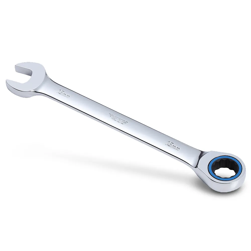 TTI 15mm 72T Metric Ratcheting Ring/Open-End Spanner TRTM15