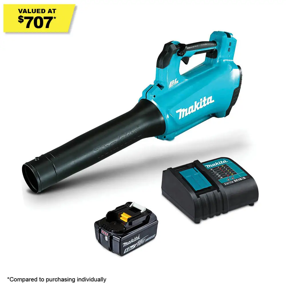 MAKITA 18V LXT Brushless 1x5.0Ah Blower Kit DUB184ST