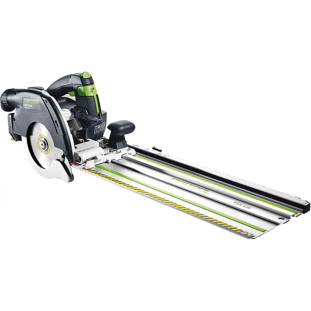 FESTOOL 18V 160mm HKC 55 Circular Saw With Rail 2 x 5.0Ah Systainer Bluetooth 578291