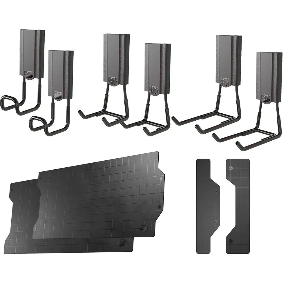 GATOR MAGNETICS 6xHook 2xPlate 1PrxEdge Hardware Magnetic Intro Kit - 9 Piece AGBBLK901