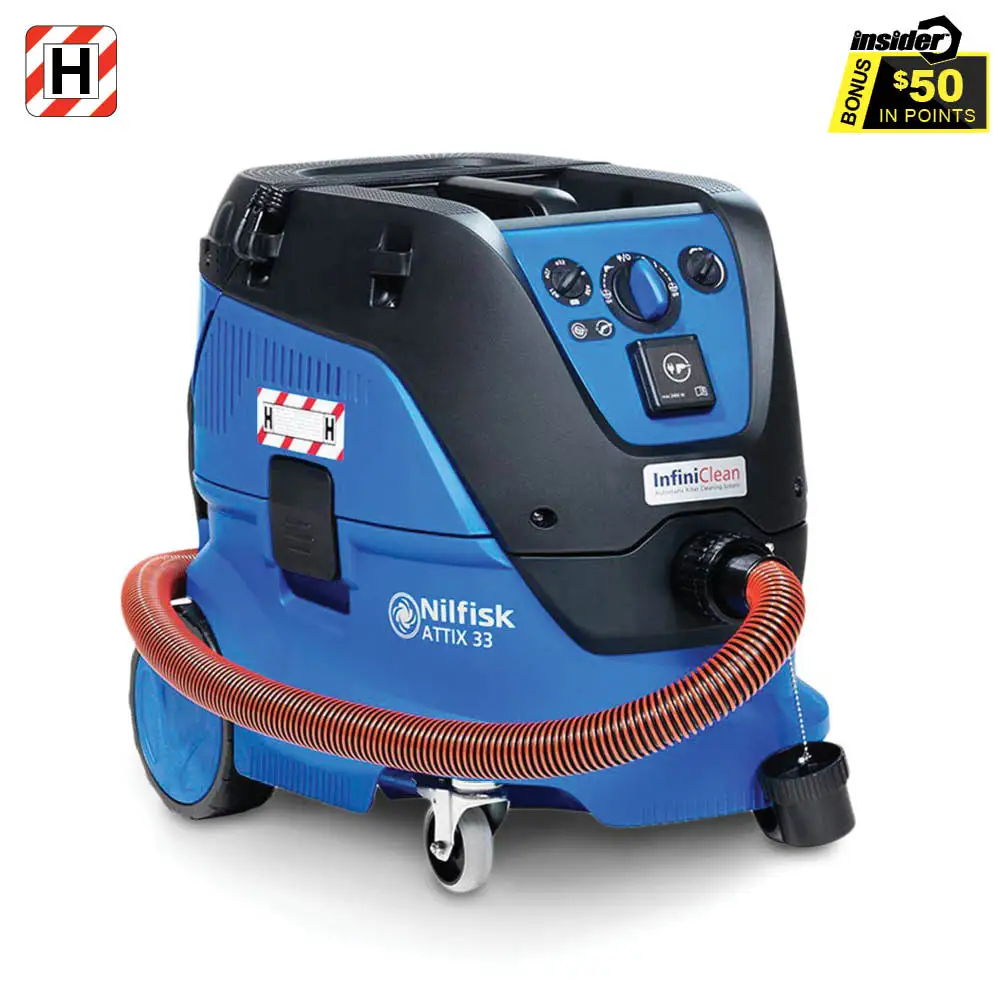 NILFISK 1400W 30L H-Class Attix 33 Industrial Vacuum Dust Extractor 107419604