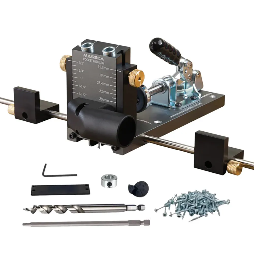 MASSCA M2 PRO Aluminum Pocket Hole Jig System MASX002H45O3B