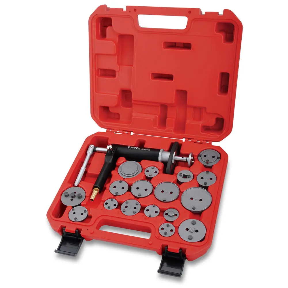 TOPTUL Pneumatic Caliper Disc Brake Wind Back Tool - 18 Piece JGAI1804
