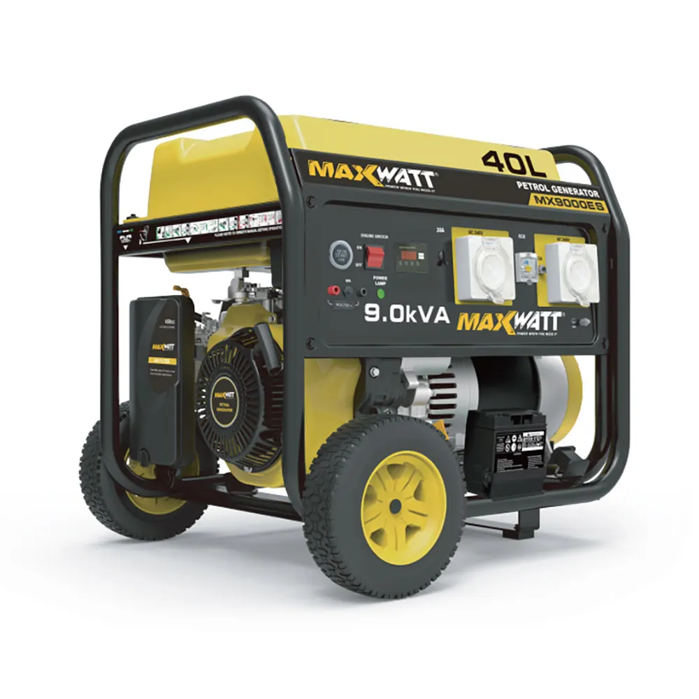 MAXWATT 7500W Open Frame Generator with Electric & Recoil Start MX9000ES