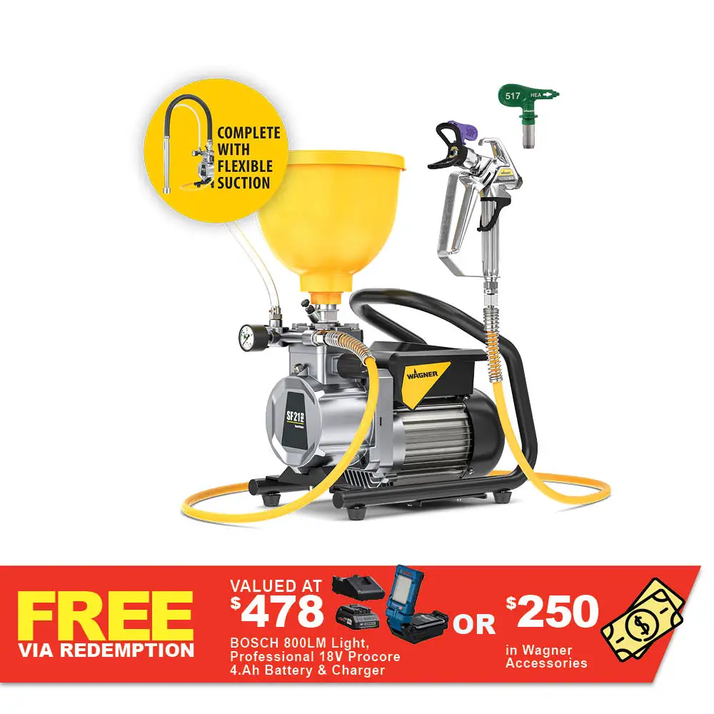 WAGNER Superfinish 21 Pro 2 in 1 Hopper and Suction 2437316SP