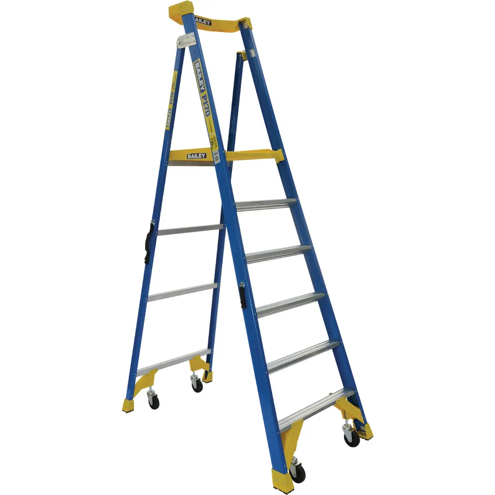 BAILEY 1.8m 170kg Fibreglass Job Station Platform Stepladder