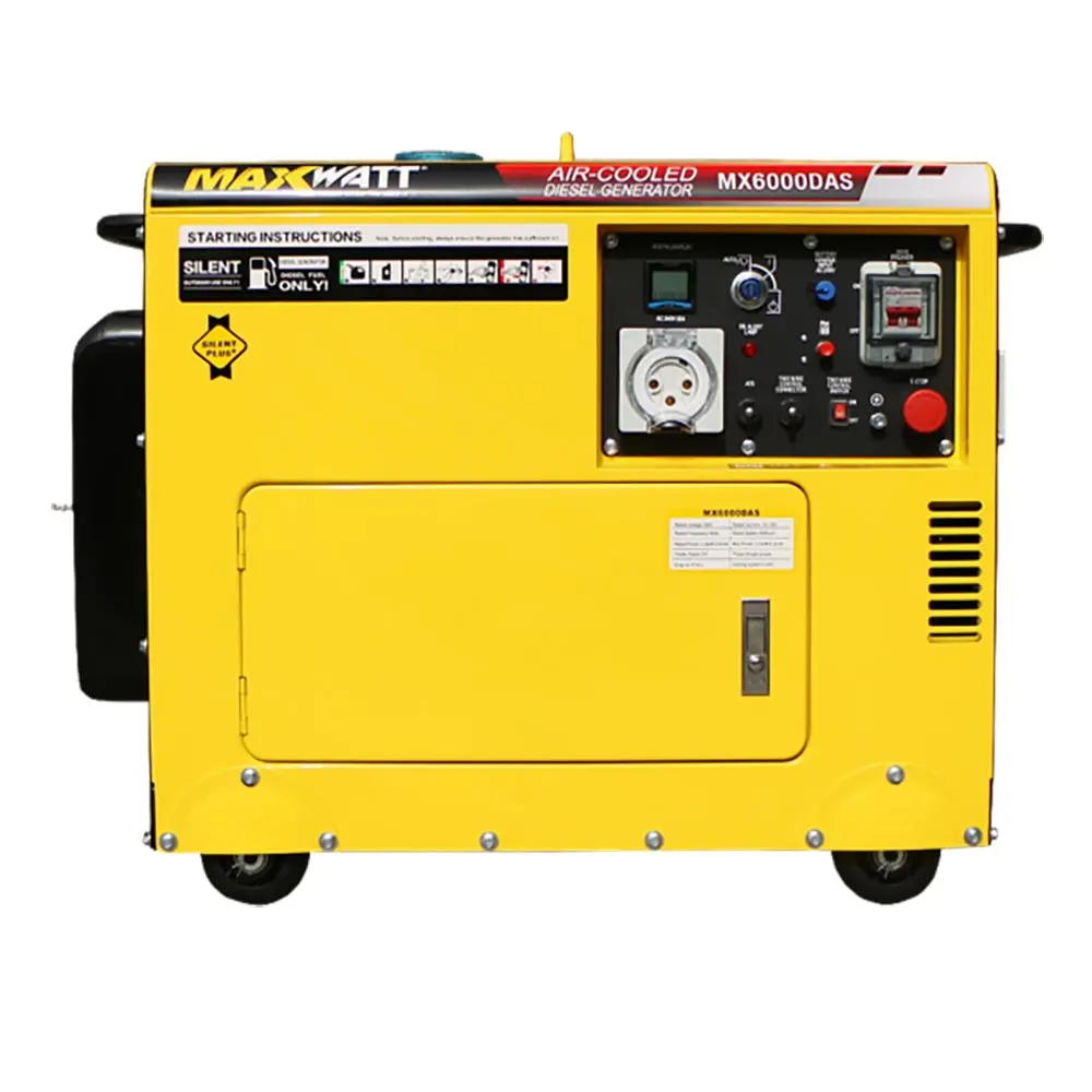 MAXWATT 6KVA Electric Start Diesel Silent Generator MX6000DAS