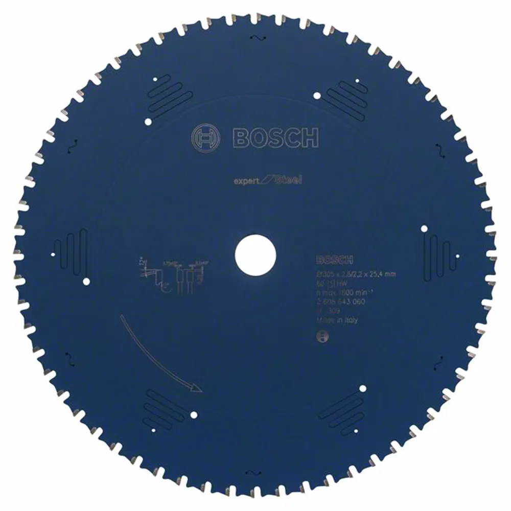 BOSCH 305mm 60T TCT Circular Blade Saw for Metal Cutting - EXPERT for STEEL