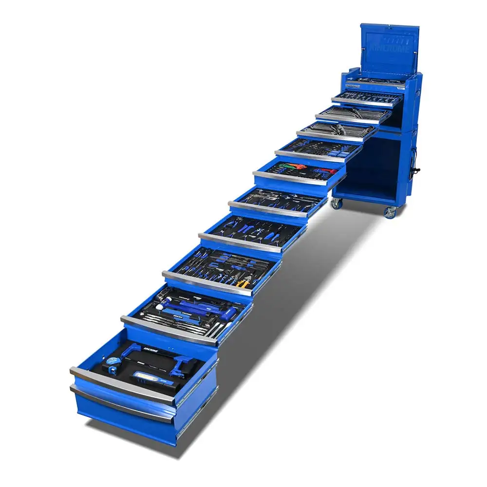 KINCROME 29" 11 Drawer Contour Workshop Tool Kit Black - 575 Piece K1956