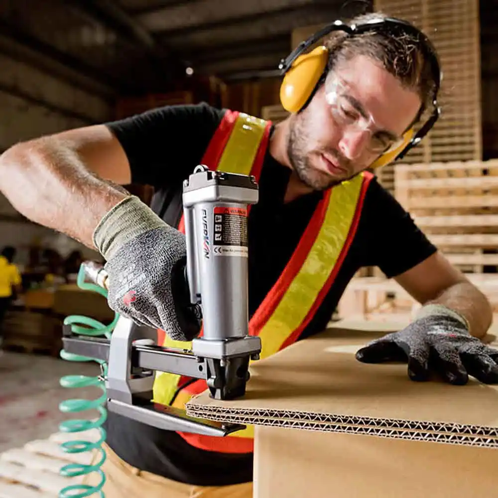 EVERWIN 16mm 5/8inch Carton Plier Air Stapler PS50-10B