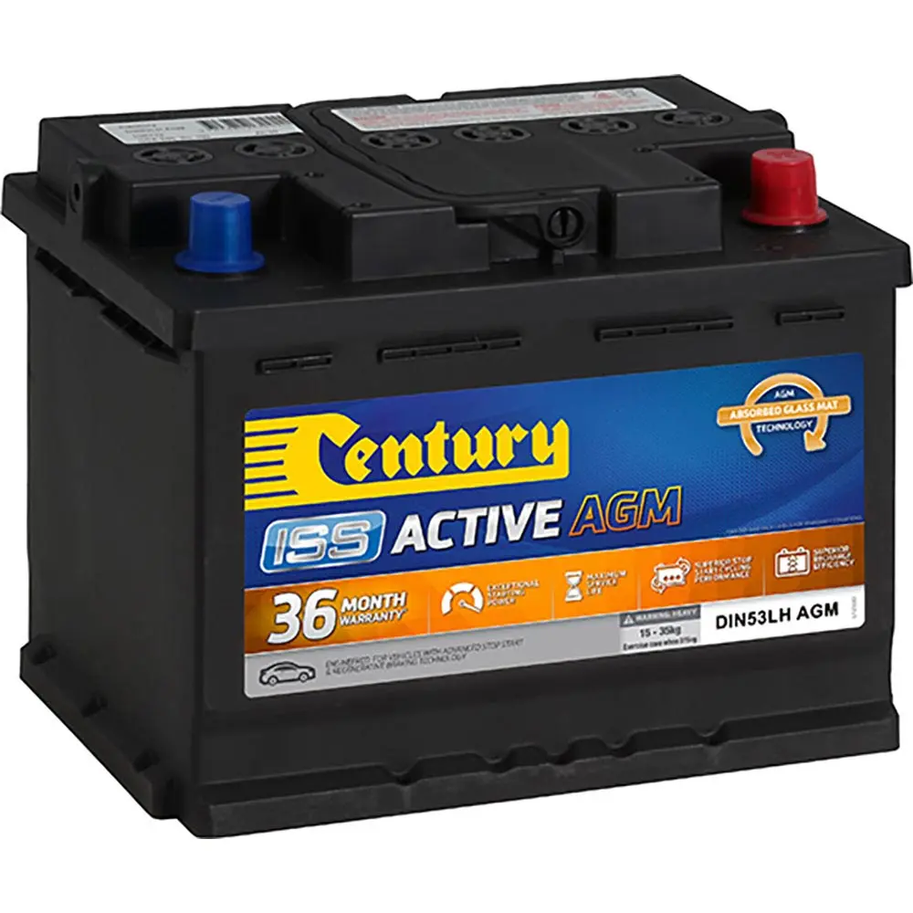 CENTURY DIN53LH AGM ISS Car Battery 106122