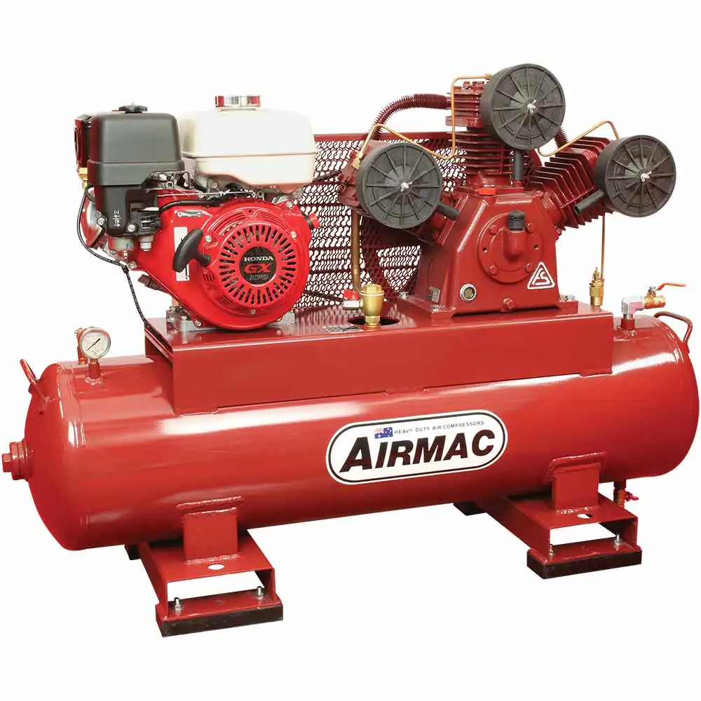 AIRMAC 9.0HP 125L 566L/MIN Honda Petrol Compressor AMT30P