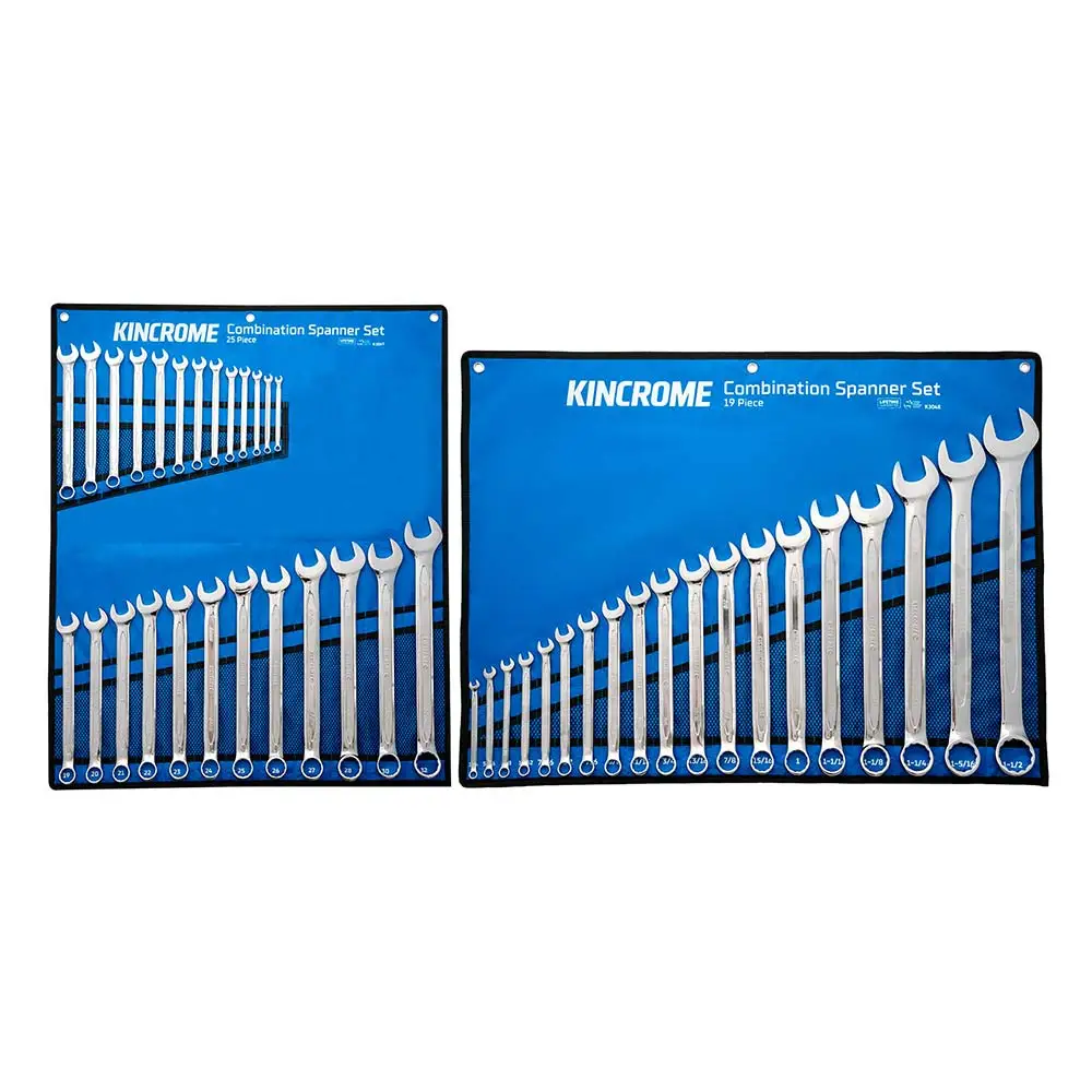 KINCROME 44 Piece AF/Metric Combination Spanner Set K3048