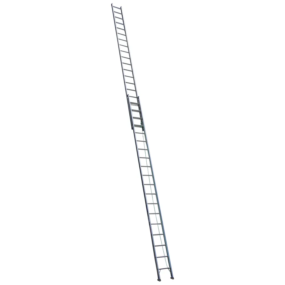 INDALEX 130kg Pro 6.3m-10.8m Aluminium Extension Ladder-Swivel Feet PROX36-SF
