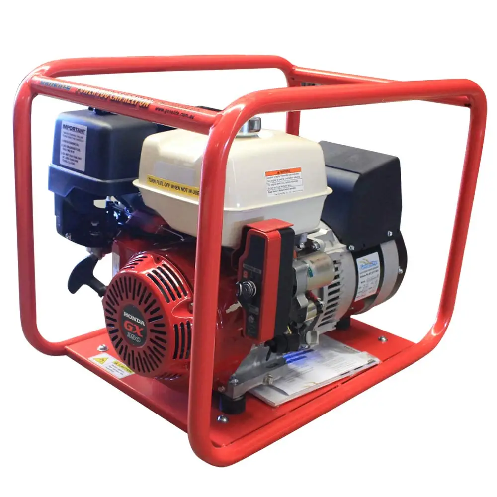 GENELITE 8.0kVA HONDA Petrol Generator Recoil/Key Start Three Phase GH7000E/3
