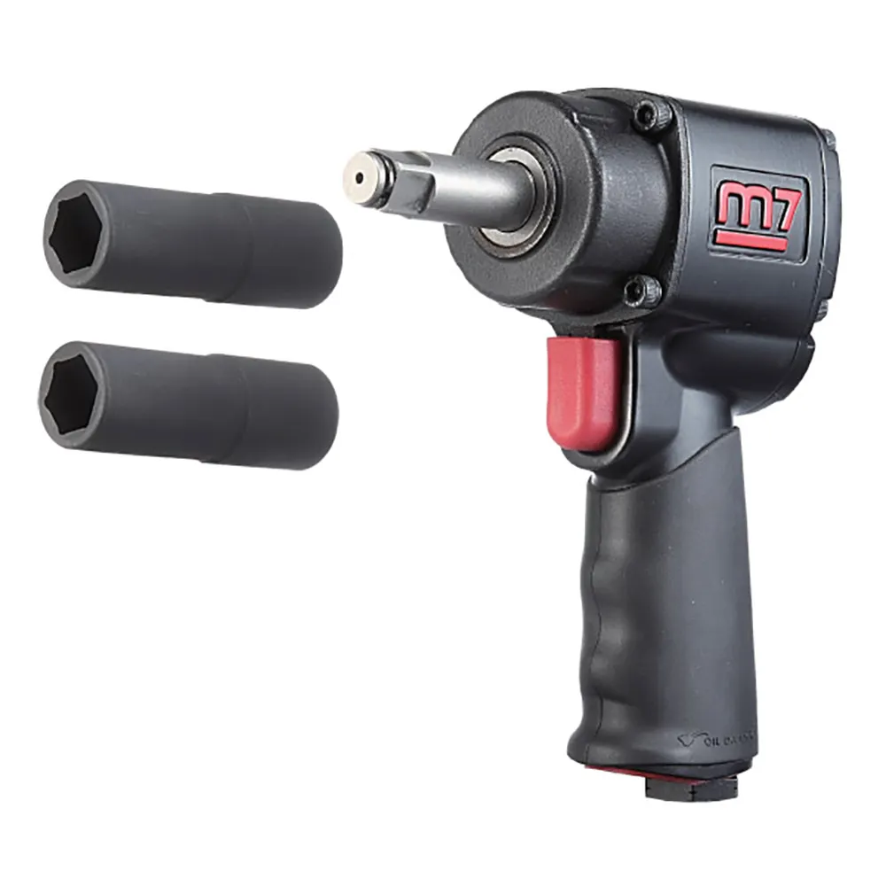 M7 1/2" 678Nm 2" Anvil Air Impact Wrench with Sockets M7-NC4620QN