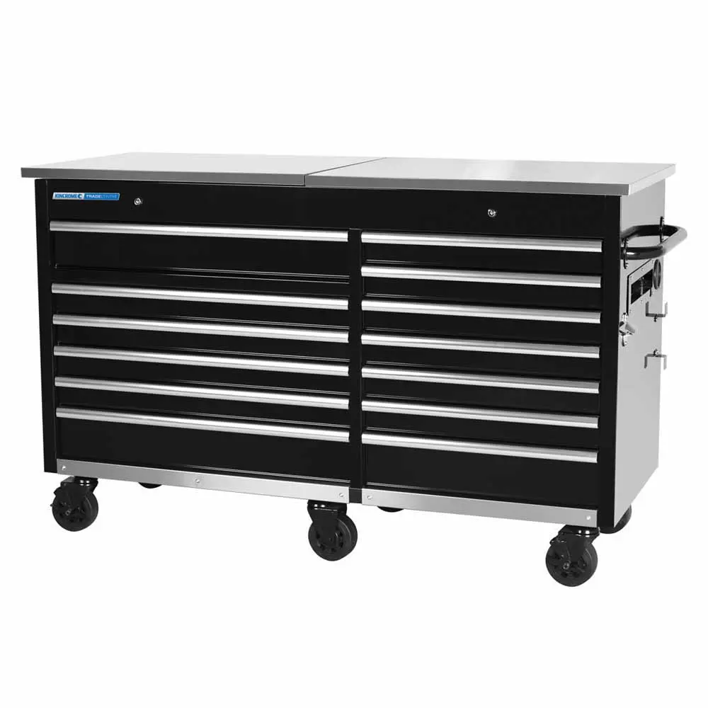 KINCROME 13 Drawer Trade Centre Mobile Bench With Twin Lid K7371