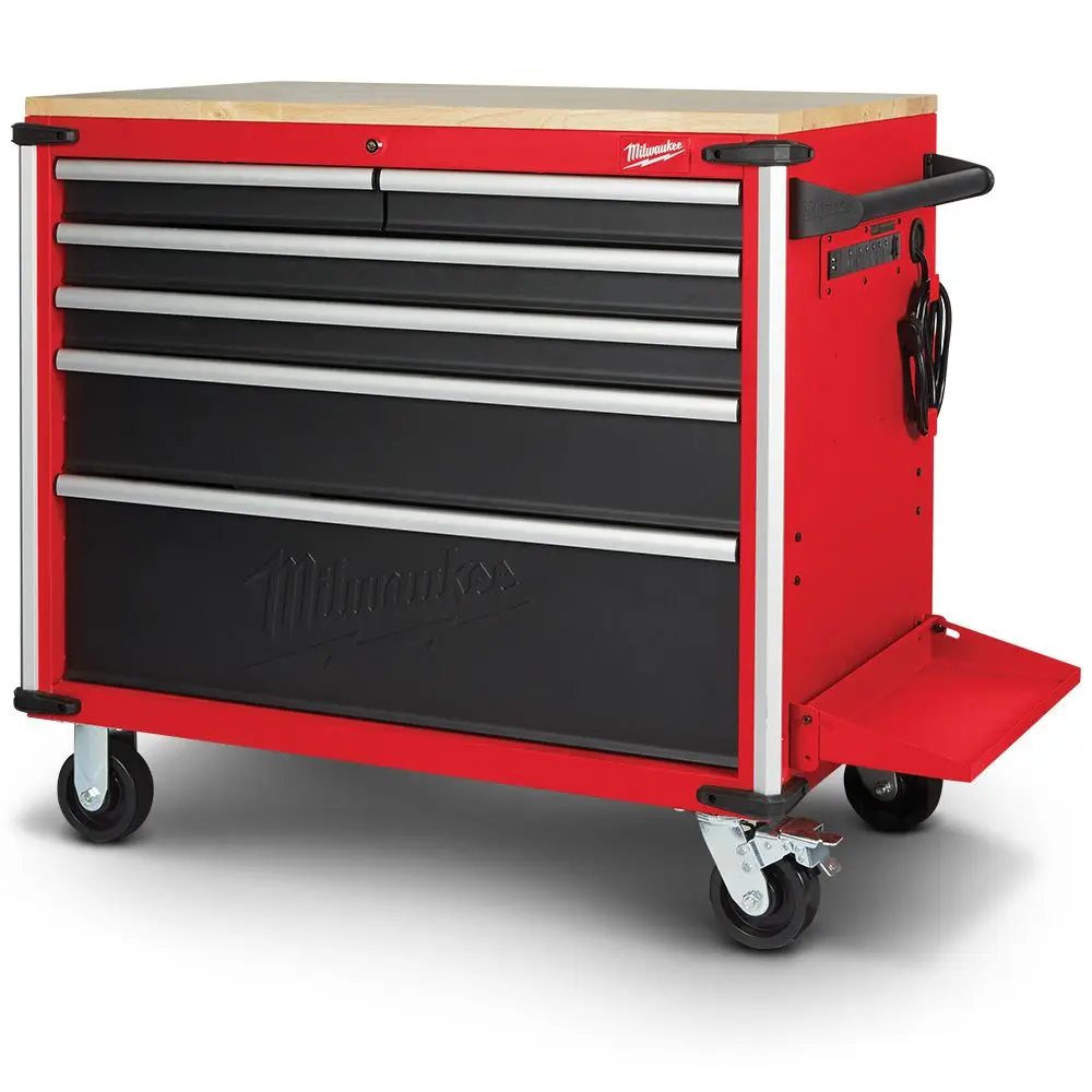 MILWAUKEE 40inch Mobile Work Bench Wood Top 48228537