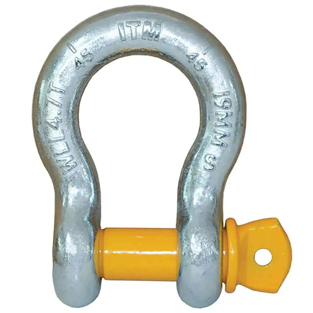 ITM 35T 50mm Body Yellow Pin GS Screw Pin Dee Shackles TM9220-35050