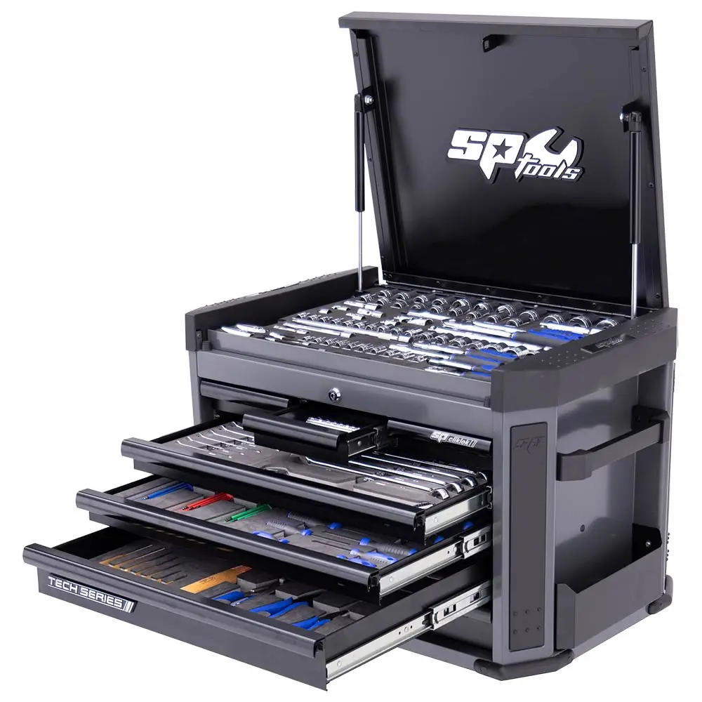 SP Tools Metric Diamond Black Tech Series Tool Kit with EVA Trays - 212 Piece SP50033DX