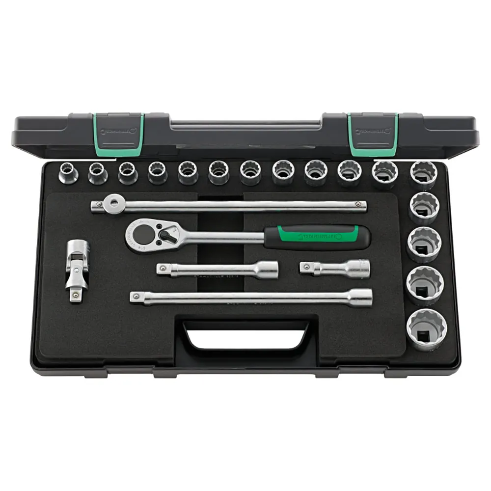 STAHLWILLE 1/2" Drive 12 Point Socket & Accessory Set - 22 Piece 96031447