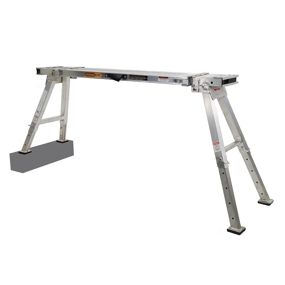 GORILLA Heavy Duty Extendable Work Platform 0.6-0.9m Aluminium 150kg Industrial MW010-I