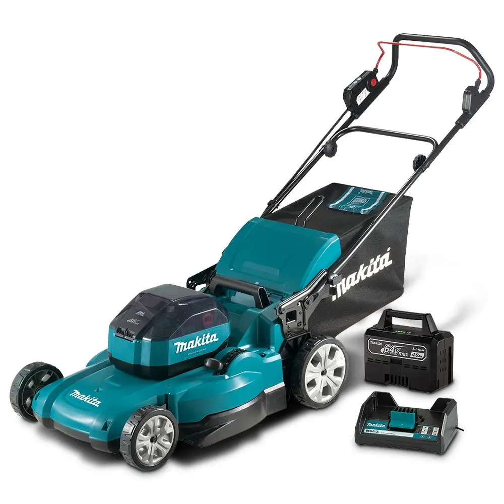MAKITA 64V Max Brushless 1 x 4.0Ah 530mm Lawn Mower Kit LM002JM101-B