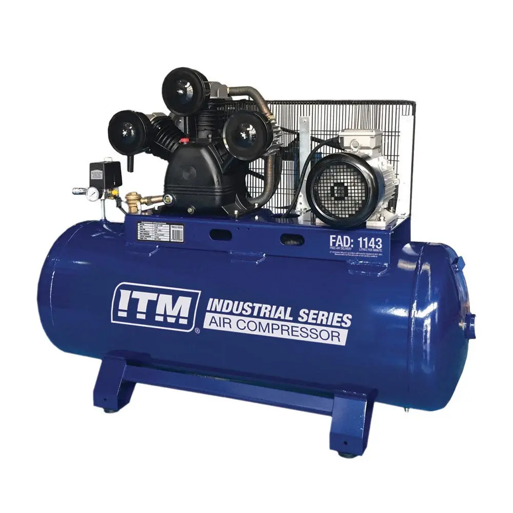 ITM 10HP 3 Phase 1143L/min 270L Stationary Belt Drive Air Compressor TM353-10270