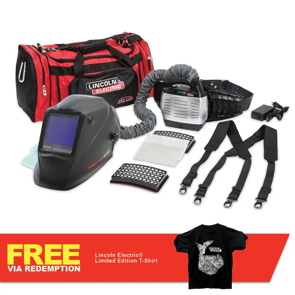 LINCOLN VIKING 3350 XG 4C PAPR Welding Helmet c/w External Grind Button K3930-5
