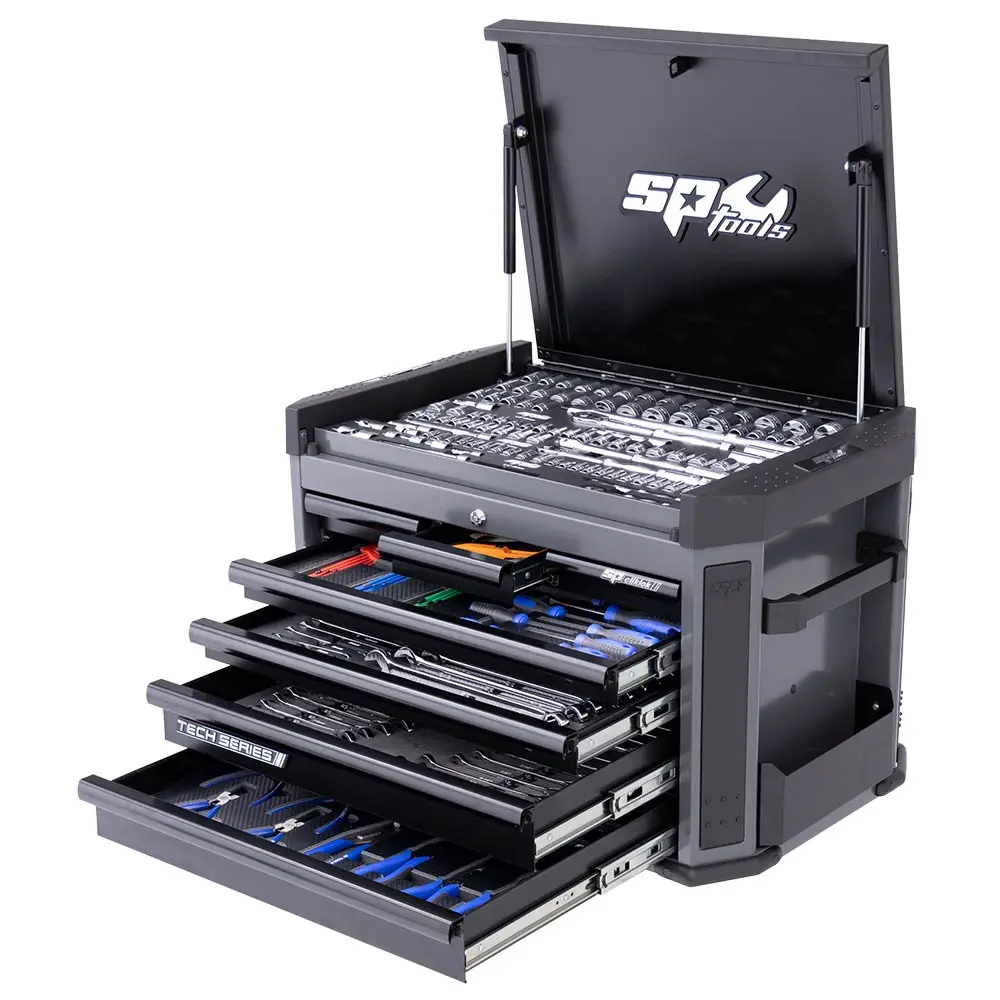 SP Tools Metric/SAE Diamond Black Tech Series Tool Kit with EVA Trays - 335 Piece SP52275DX