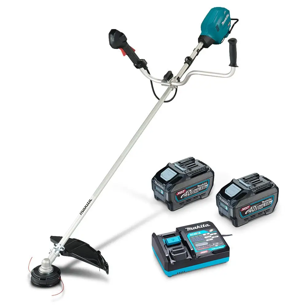 MAKITA 40V Max XGT Brushless 2 x 5.0Ah Brushcutter Kit UR013GT202
