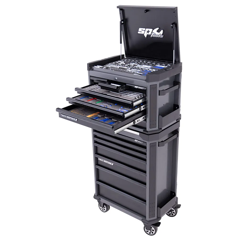 SP Tools Metric Diamond Black Tech Series Tool Kit with EVA Trays - 213 Piece SP50039DX