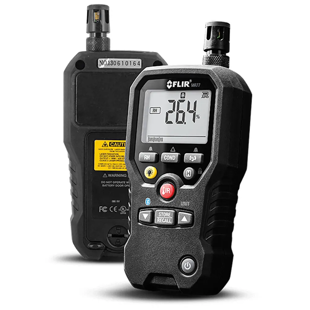 FLIR Temp & Humidity Pinless/Pin Moisture Meter FLIRMR77