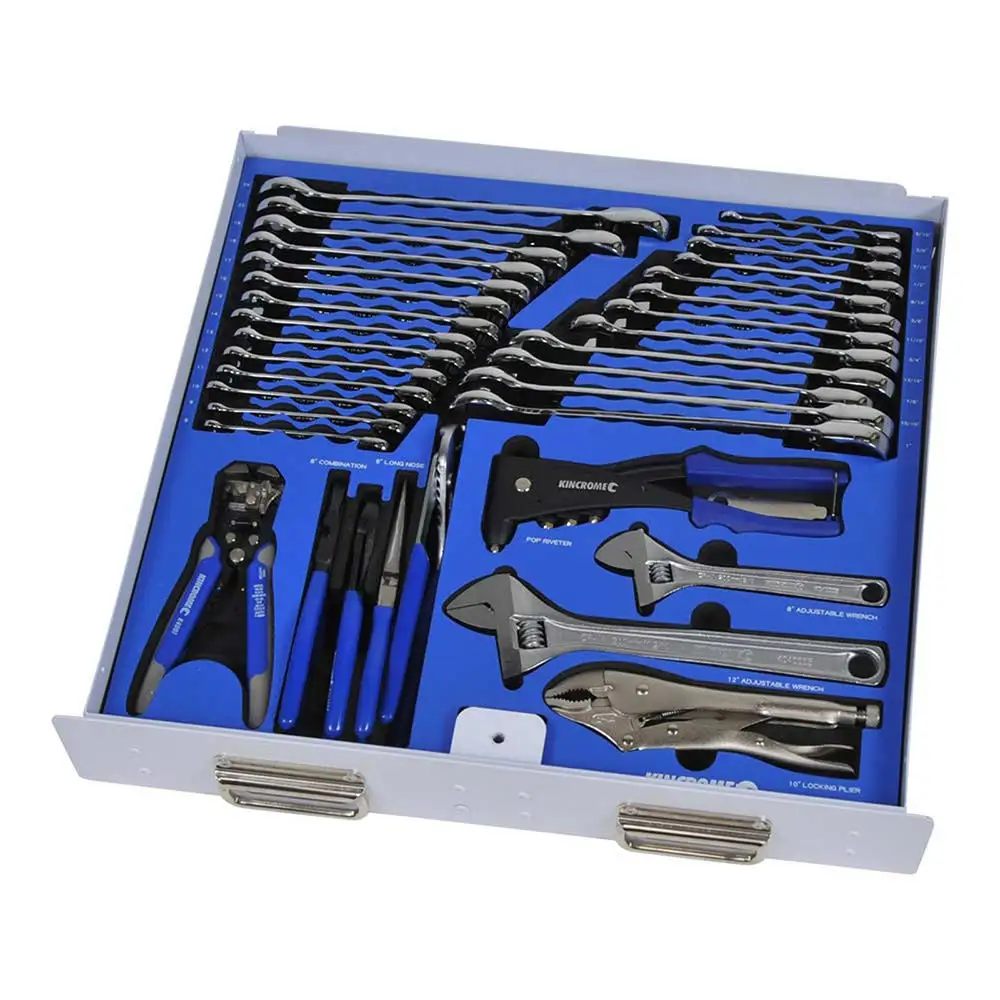 KINCROME Eva Tray 35 Piece Gear Spanner & Pliers & Wrench EVA153T