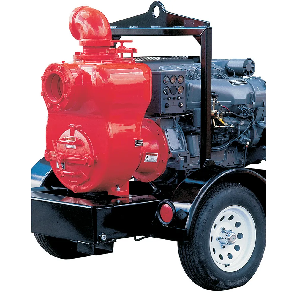 AUSSIE PUMPS Diesel 6inch 60HP DEUTZ E/Start Trash Trailer MQ600TD80