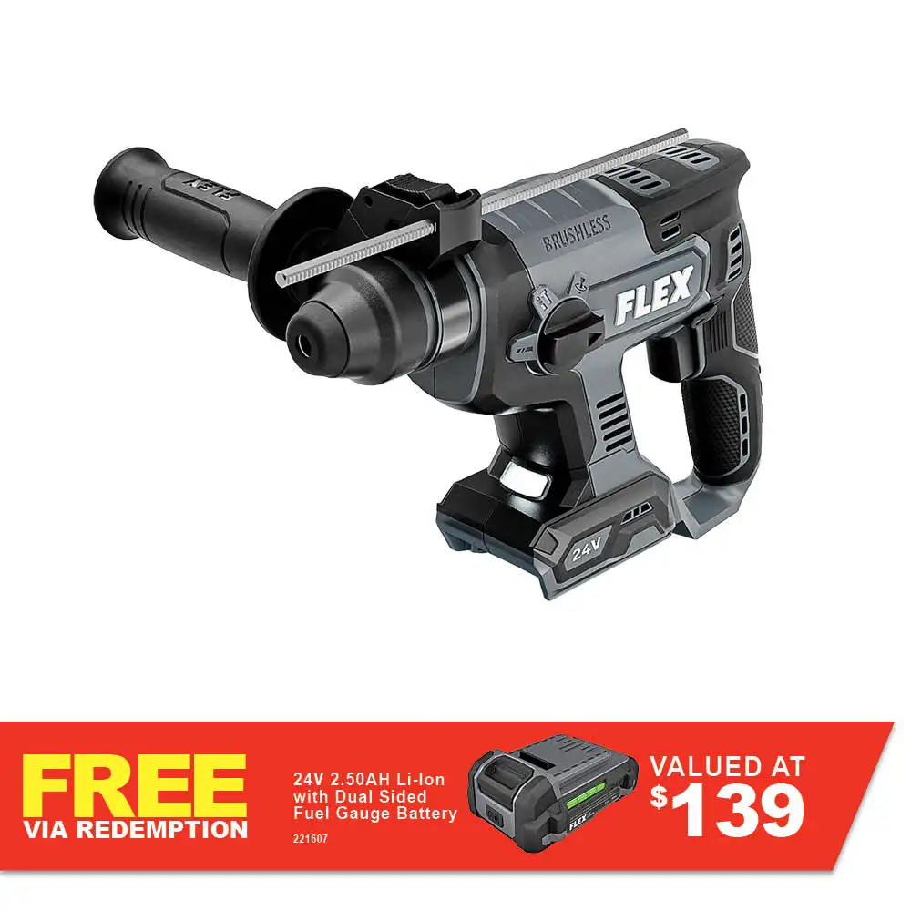FLEX 24V Brushless 22mm SDS Plus Rotary Hammer Skin FXA1531-Z