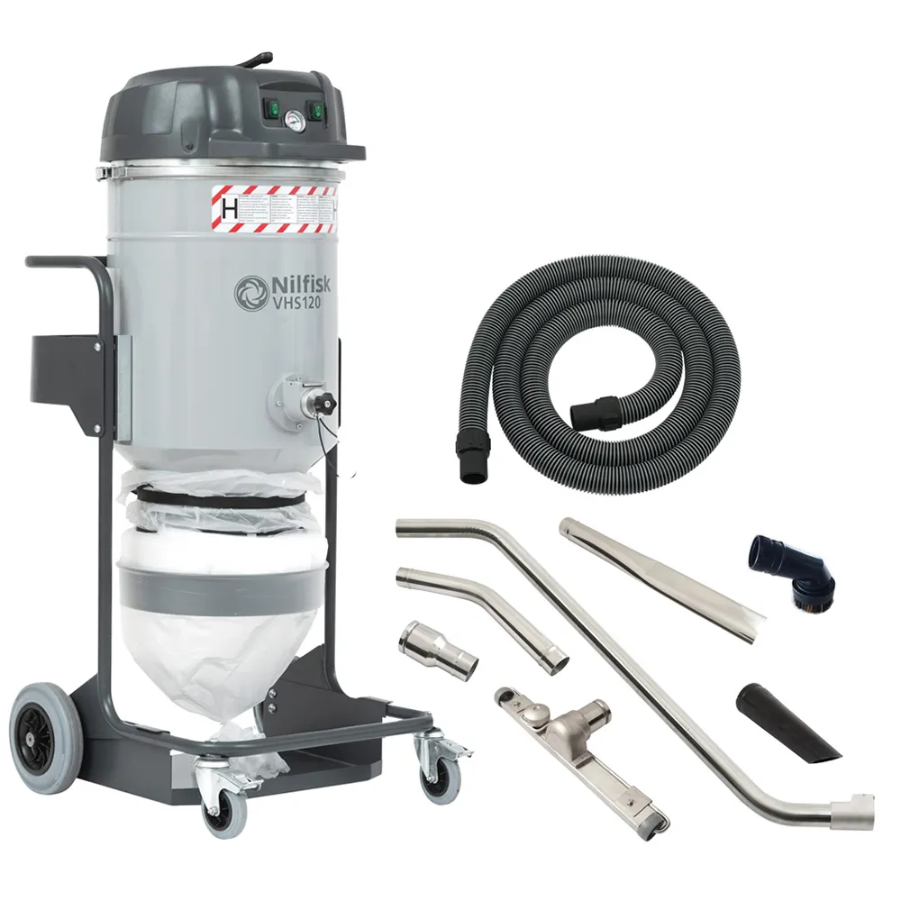 NILFISK Vacuum Extractor VHS120 H Class w. Anti Shock Accessories and DOP 4012300070DOP