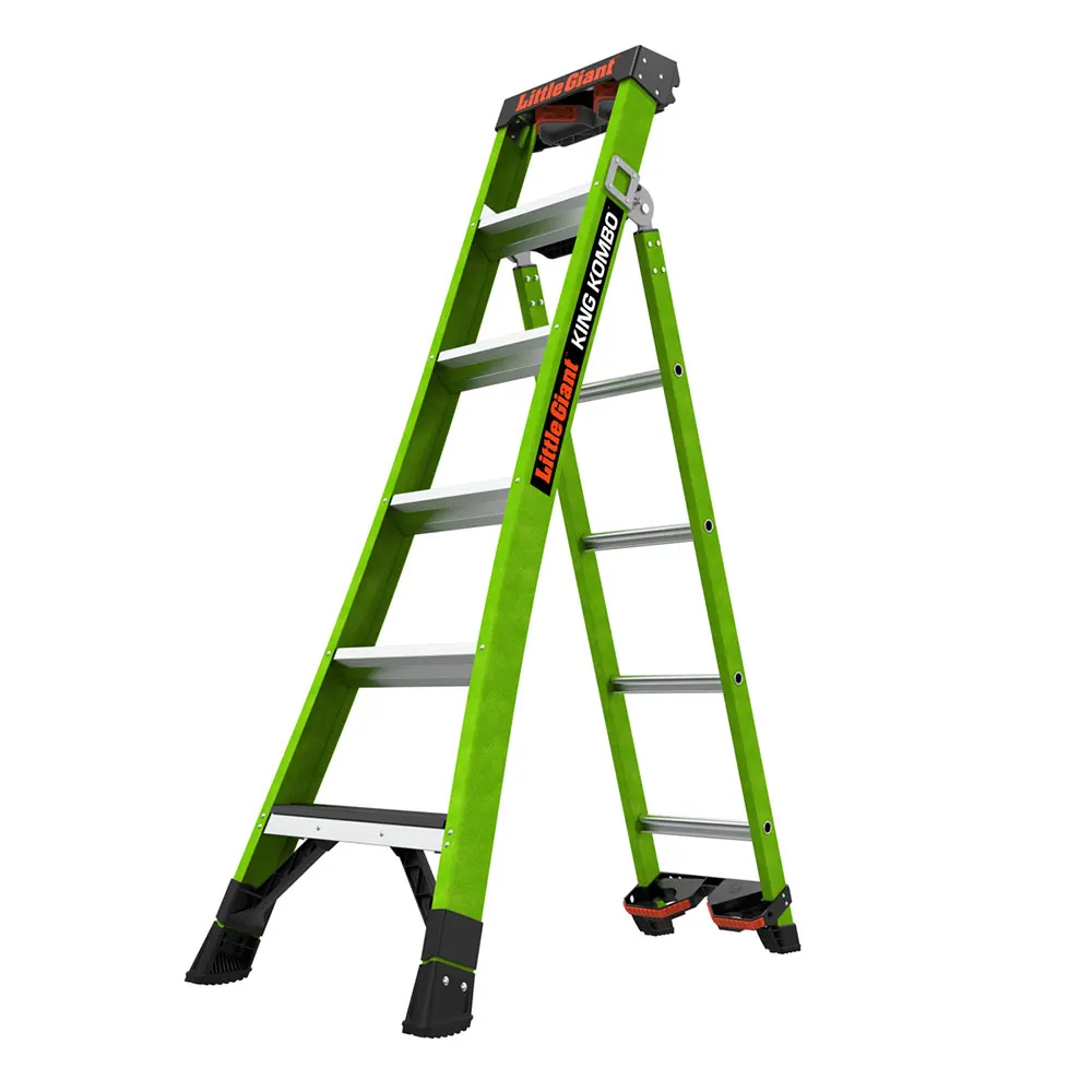 LITTLE GIANT King Kombo 2.0 Industrial F/Glass 3 in 1 Ladder 13906-447